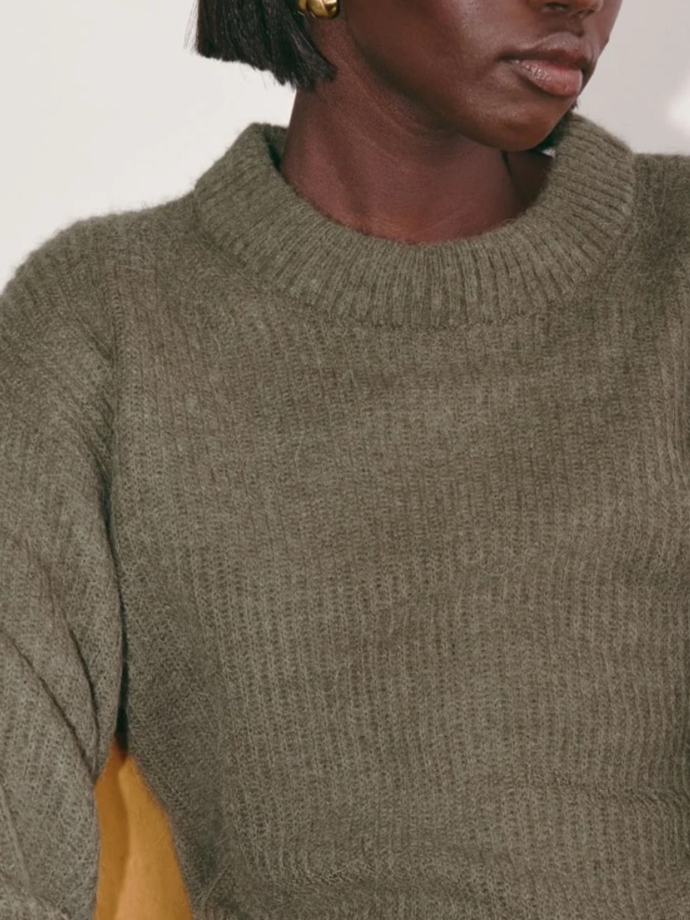 Everlane Alpaca Cocoon Sweater - Kalamata Green